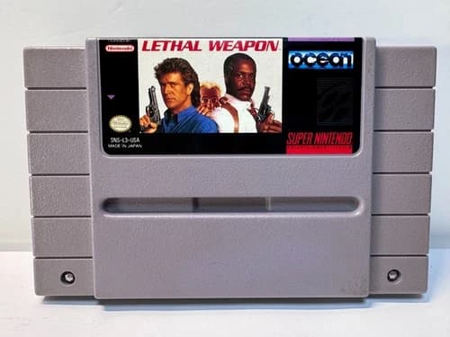 Lethal Weapon (Super Nintendo SNES, 1992) Authentic. Working.