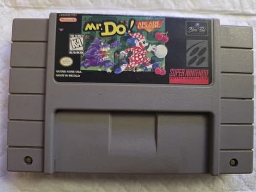Mr. Do! Arcade Classics SNES SUPER NINTENDO CLEAN AUTHENTIC