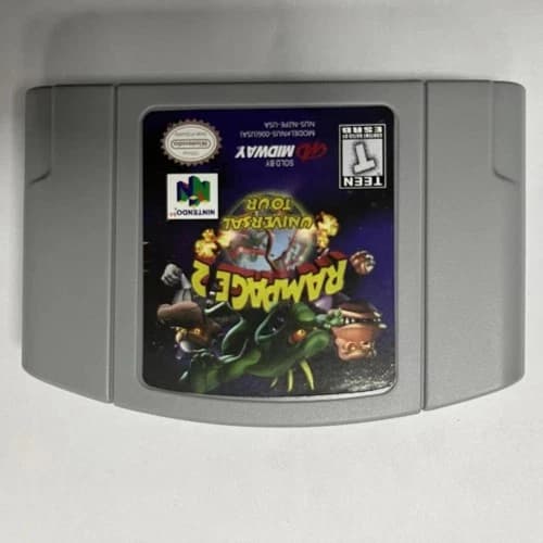 Rampage 2 Universal Tour - Nintendo 64 (N64) Fast shipping Perfect addition