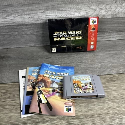 Star Wars Episode 1 I: Racer (Nintendo 64, 1999) N64 CIB No Expansion Pak