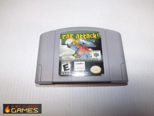 AUTHENTIC! Rat Attack - GAME ONLY - NINTENDO 64 - 226a