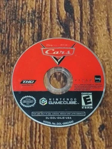 Disney's Cars (Nintendo Gamecube, 2006) Disc Only!