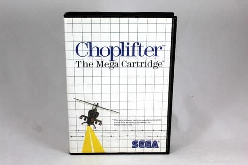 Sega Master System Choplifter Complete in Box CIB Tested