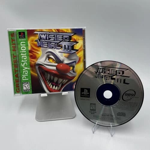 Twisted Metal III Greatest Hits (Sony PlayStation 1, PS1) Complete in Box CIB