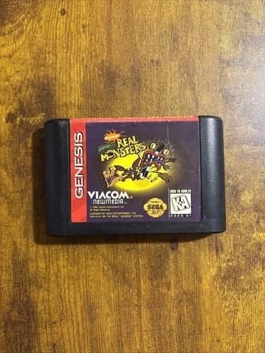 AAAHH Real Monsters (Sega Genesis, 1995) Cartridge Only -Tested & Working!!!- NM
