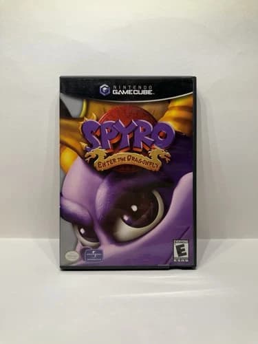 Spyro: Enter the Dragonfly (Nintendo GameCube, 2002) Complete W/ Manual Tested