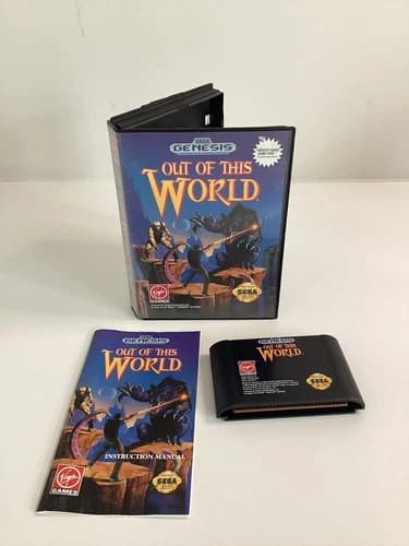 Out of This World Sega Genesis CIB Complete TESTED