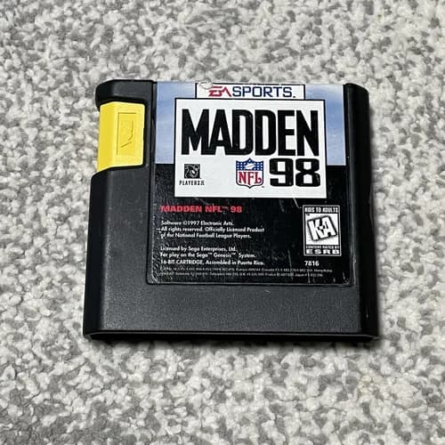 Madden NFL 98 (Sega Genesis, 1997) - Tested Working