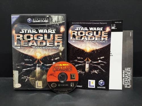 Star Wars Rogue Squadron II: Rogue Leader (Nintendo GameCube, 2001)CIB Complete!