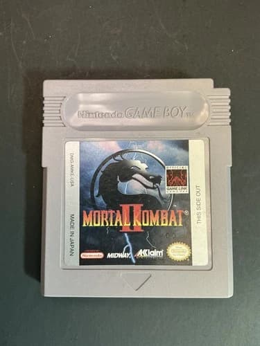Mortal Kombat II (Original Game Boy Authentic) -Game Only-Tested Working CLEAN!