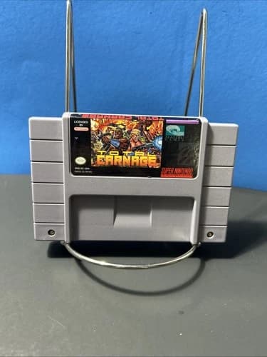Total Carnage (Super Nintendo Entertainment System, 1993) SNES Tested Authentic