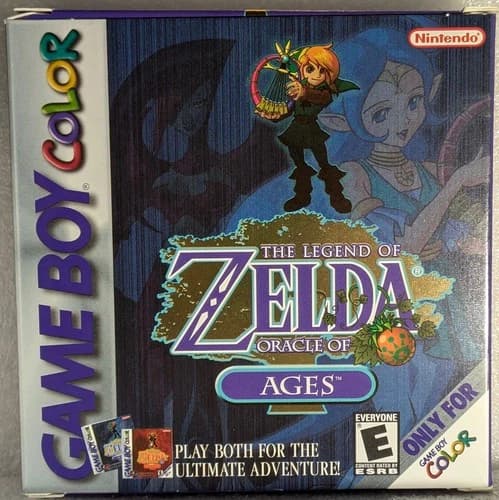 CIB, The Legend of Zelda: Oracle of Ages, Foil Box Nintendo (Game Boy Color)