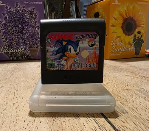Sonic the Hedgehog Sega Game Gear Tested Working Authentic Cartridge Clean Label
