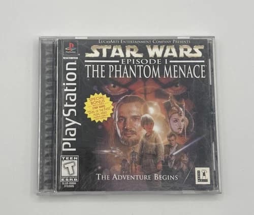 Star Wars: The Phantom Menace (PlayStation 1, 1999) CIB Complete PS1