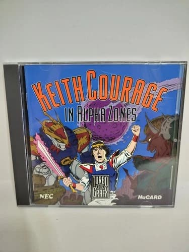Keith Courage in Alpha Zones (TurboGrafx-16) CIB w comic/ tested see vid