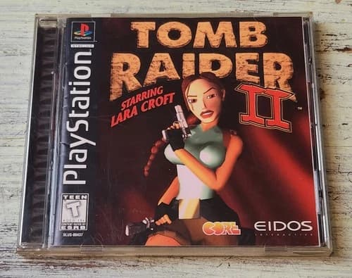 VG Tomb Raider 2 (2000) Sony PlayStation 1, PS1 US, Authentic, II