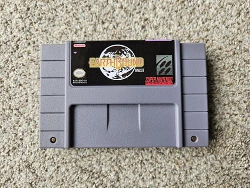 Earthbound Super Nintendo SNES Video Game Cartridge Uncut Version