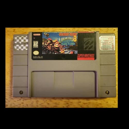 Nintendo Donkey Kong Country 3 Dixie Kong's Double Trouble SNES Cartridge NTSC