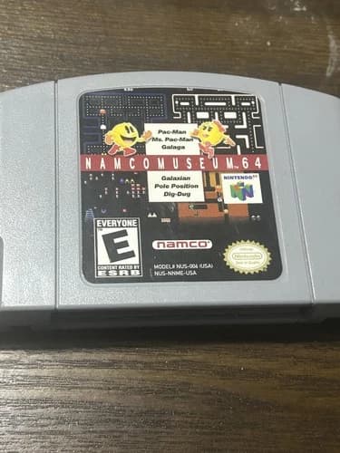 Namco Museum 64 Nintendo N64 Game Cartridge Authentic Tested & Working
