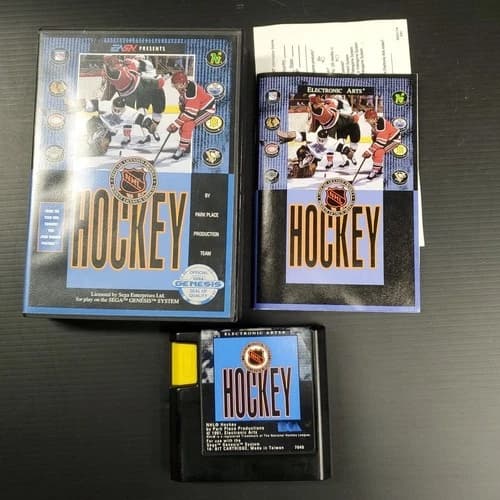 NHL Hockey Sega Genesis 1991 CIB Cleaned And Tested