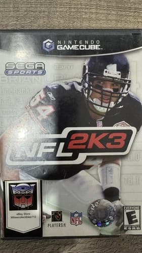 NFL 2K3 Nintendo GameCube, 2002 Tested Working With Manual CIB