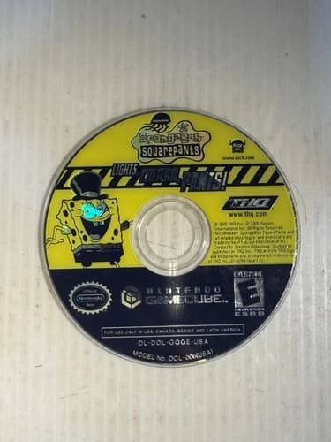 SpongeBob SquarePants Lights Camera Pants Nintendo GameCube Disc Only