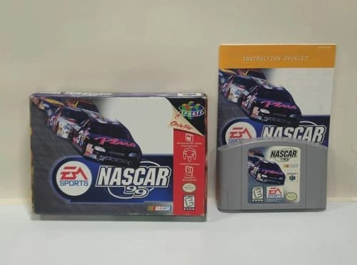 N64 NASCAR 99 w/ Box Manual Extra Authentic Working Nintendo 64 NTSC/US
