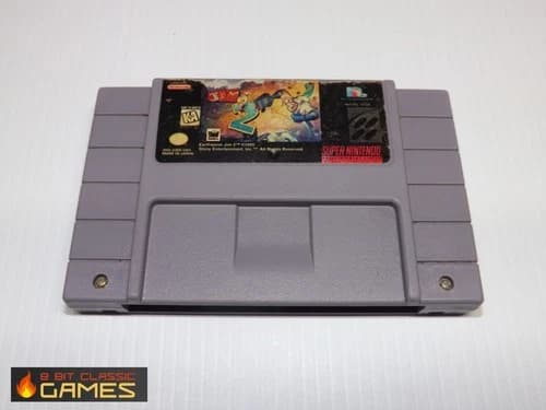 AUTHENTIC! Earthworm Jim 2 - WORN GAME ONLY - SUPER NINTENDO SNES - 513a