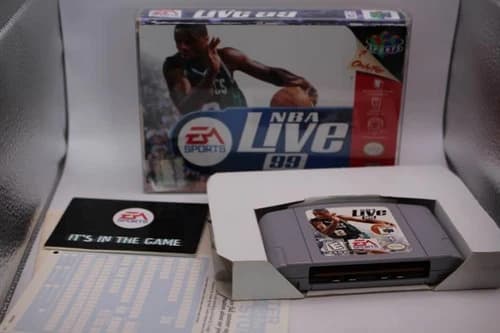 NBA Live 99 (Nintendo 64, 1998) N64 BOX Set CIB MANUAL COMPLETE