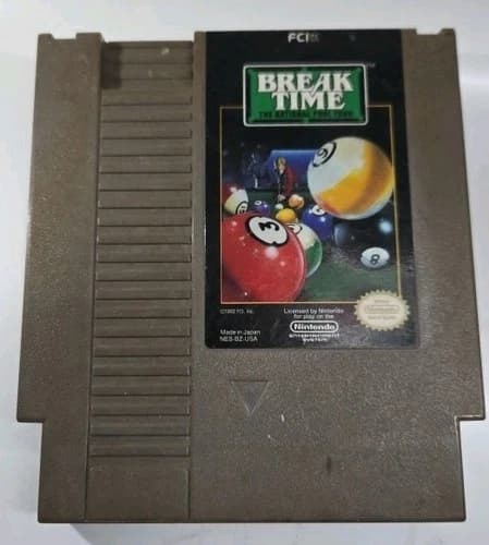 Break Time: The National Pool Tour (Nintendo NES, 1985) Authentic & Tested