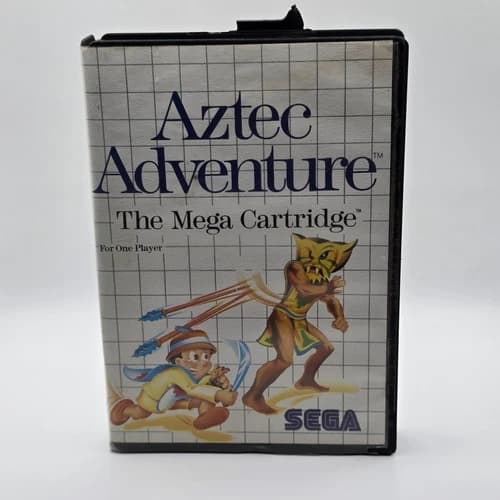 Sega Master System, Aztec Adventure, SMS, Genuine, Cartridge Tested, retro game