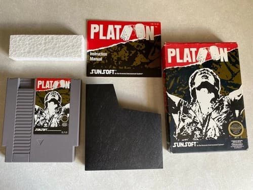 Platoon (Nintendo Entertainment System, 1988) Complete In Box Cib