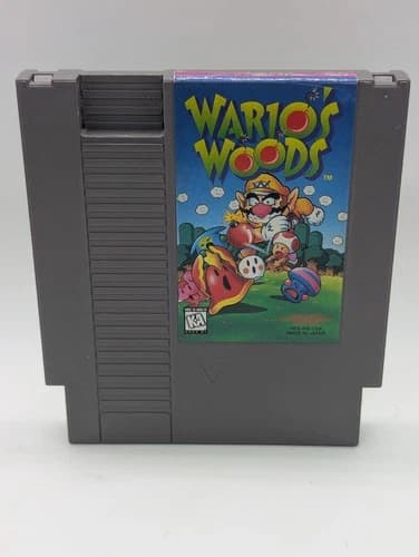 Wario's Woods Nintendo NES Cleaned Tested Working