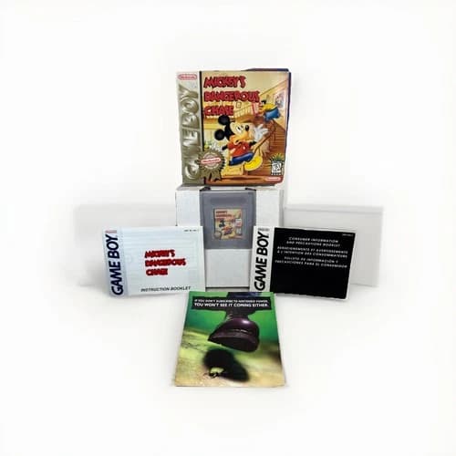 Mickey's Dangerous Chase Nintendo Game Boy 1991 CIB w/ Box Manual Case WOW EUC