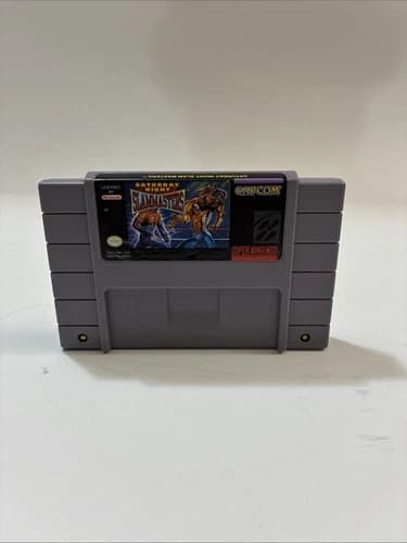 Saturday Night Slam Masters SNES Super Nintendo Authentic Tested Cart Only