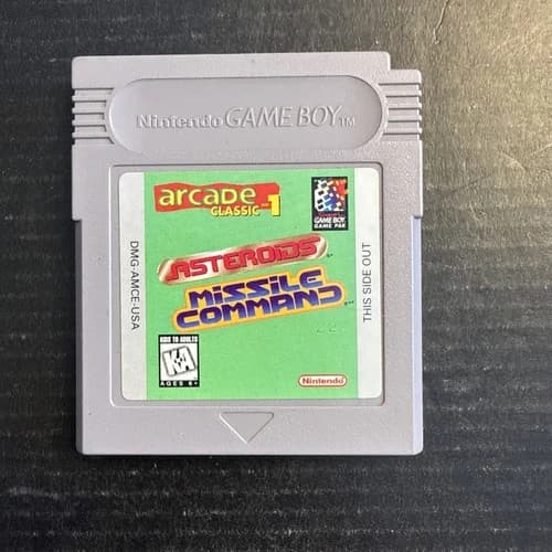 Arcade Classic No. 1: Asteroids/Missile Command (Nintendo Game Boy, 1995)