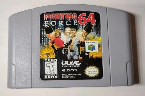 Fighting Force 64 (Nintendo 64, N64, 1999) Authentic & Tested Working Cartridge