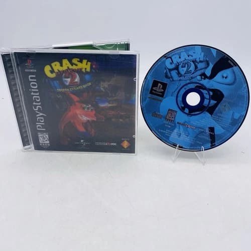 Crash Bandicoot 2: Cortex Strikes Back (PlayStation 1, 2000) Black Label Holo 3D