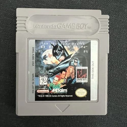 Nintendo Game Boy Batman Forever Video Game Cartridge Only Tested
