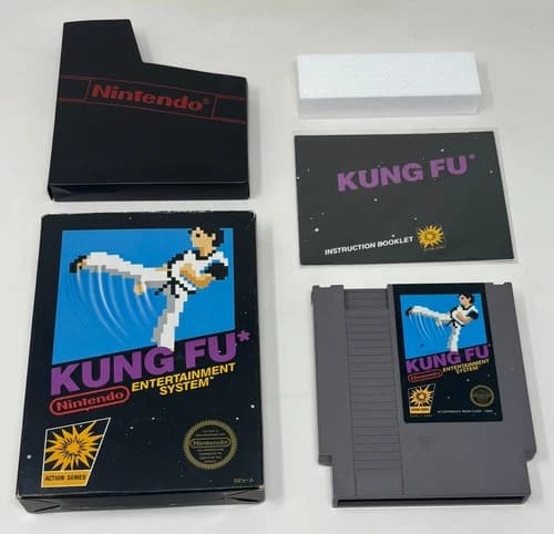 NES Nintendo - Kung Fu - CIB Complete in Box w/ Manual - Tested