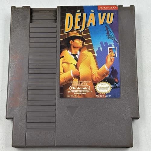 DEJA VU 1990 Authentic Nintendo NES Clean Pins Tested