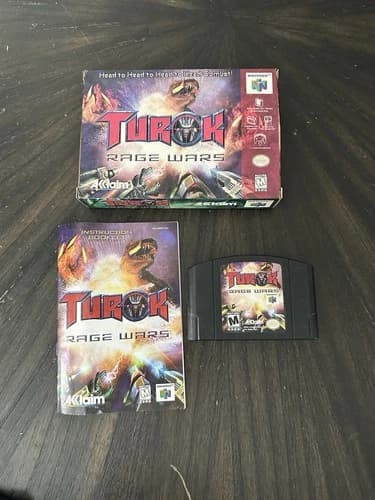 Nintendo 64 N64 Game Turok Rage Wars CIB Complete In Box