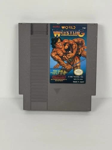 Tecmo World Wrestling Nintendo Entertainment System NES Game Tested Working