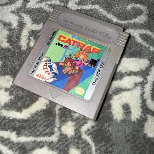 Catrap Nintendo GameBoy Game AUTHENTIC cat trap puzzle US NTSC - Works Tested