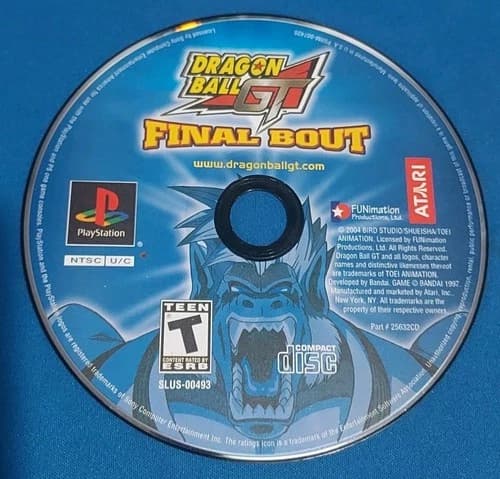 PS1: Dragon Ball GT: Final Bout FUNimation (Sony PlayStation 1) Disc Only Tested