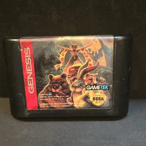 GameTek Brutal: Paws of Fury Sega Genesis Fighting Cartridge 1994