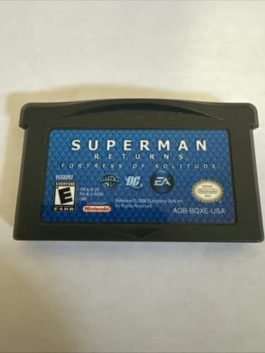 Superman Returns: Fortress of Solitude Nintendo Game Boy Advance GBA Authentic