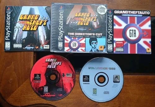 * Grand Theft Auto: The Director’s Cut PS1 2 Disc w/ Manuals TESTED! PLAYSTATION
