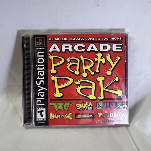 Arcade Party Pak PlayStation PS1 Complete With Manual CIB