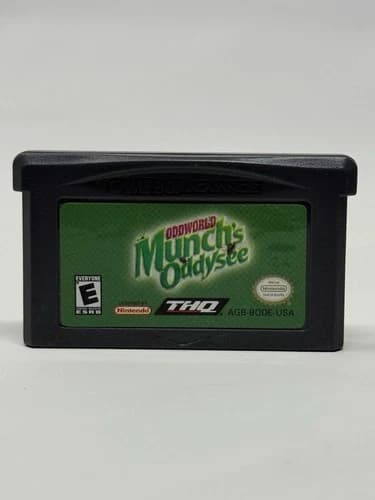 Oddworld Munch's Oddysee Nintendo Game Boy Advance GBA Authentic Tested